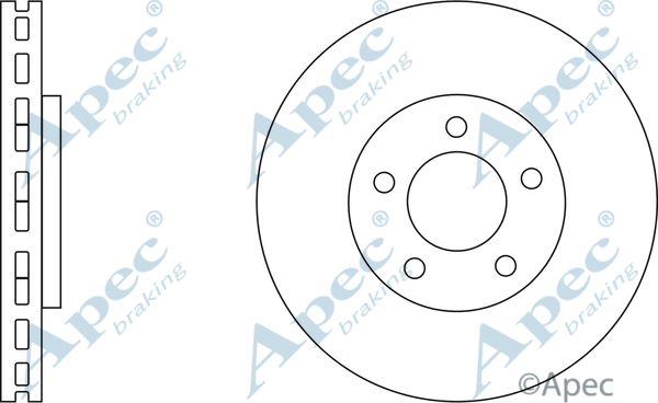 APEC BRAKING Тормозной диск DSK2986